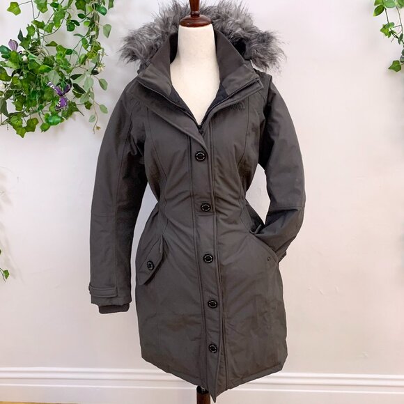 The North Face Arctic Goose Down Gray Long Parka Size Medium - Picture 2 of 13